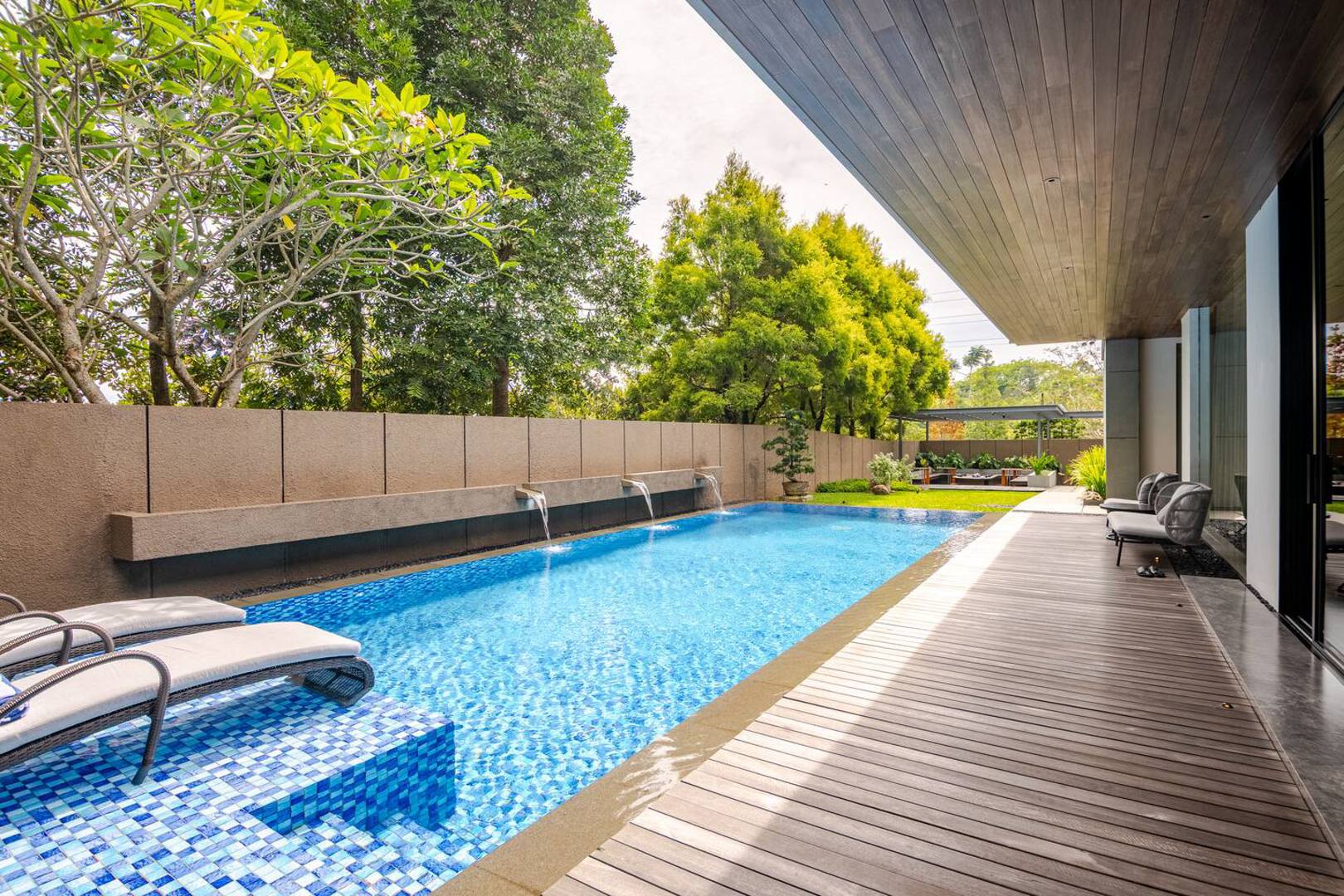 Two-storey villa with a private pool and garden